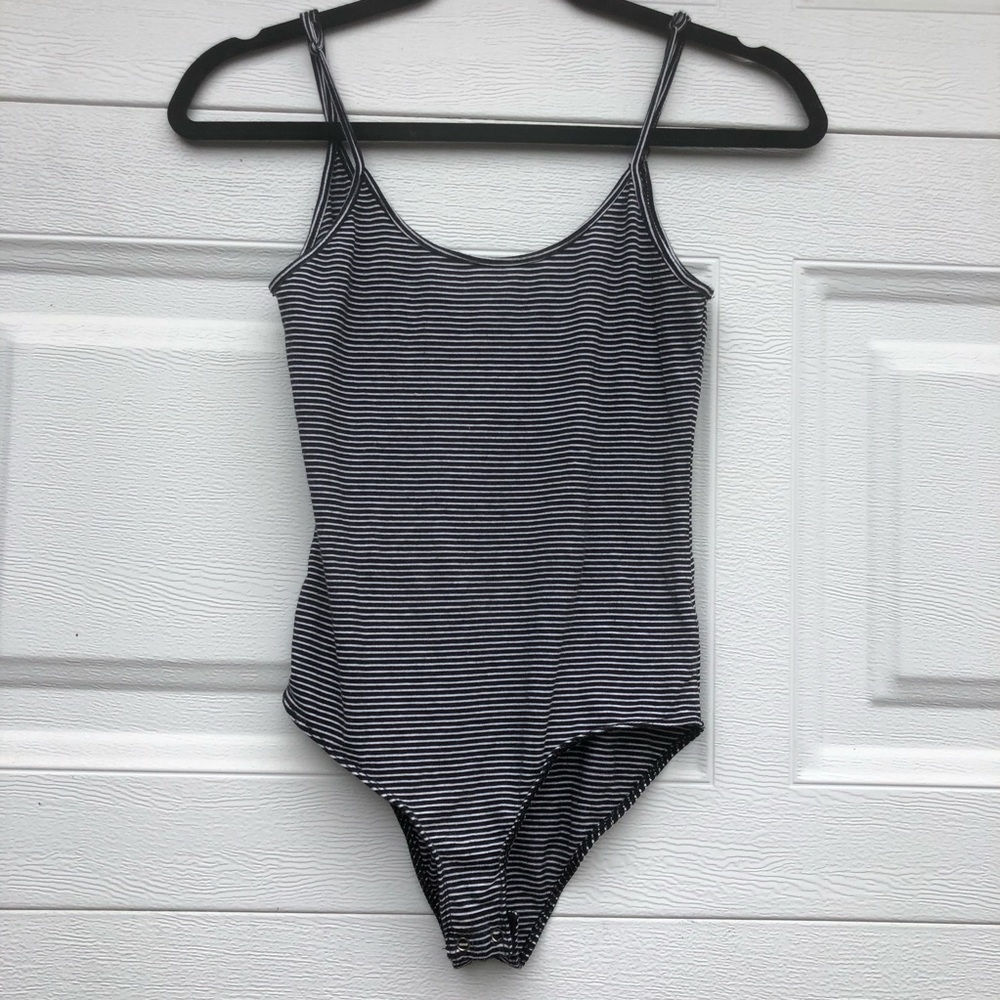 Striped bodysuit